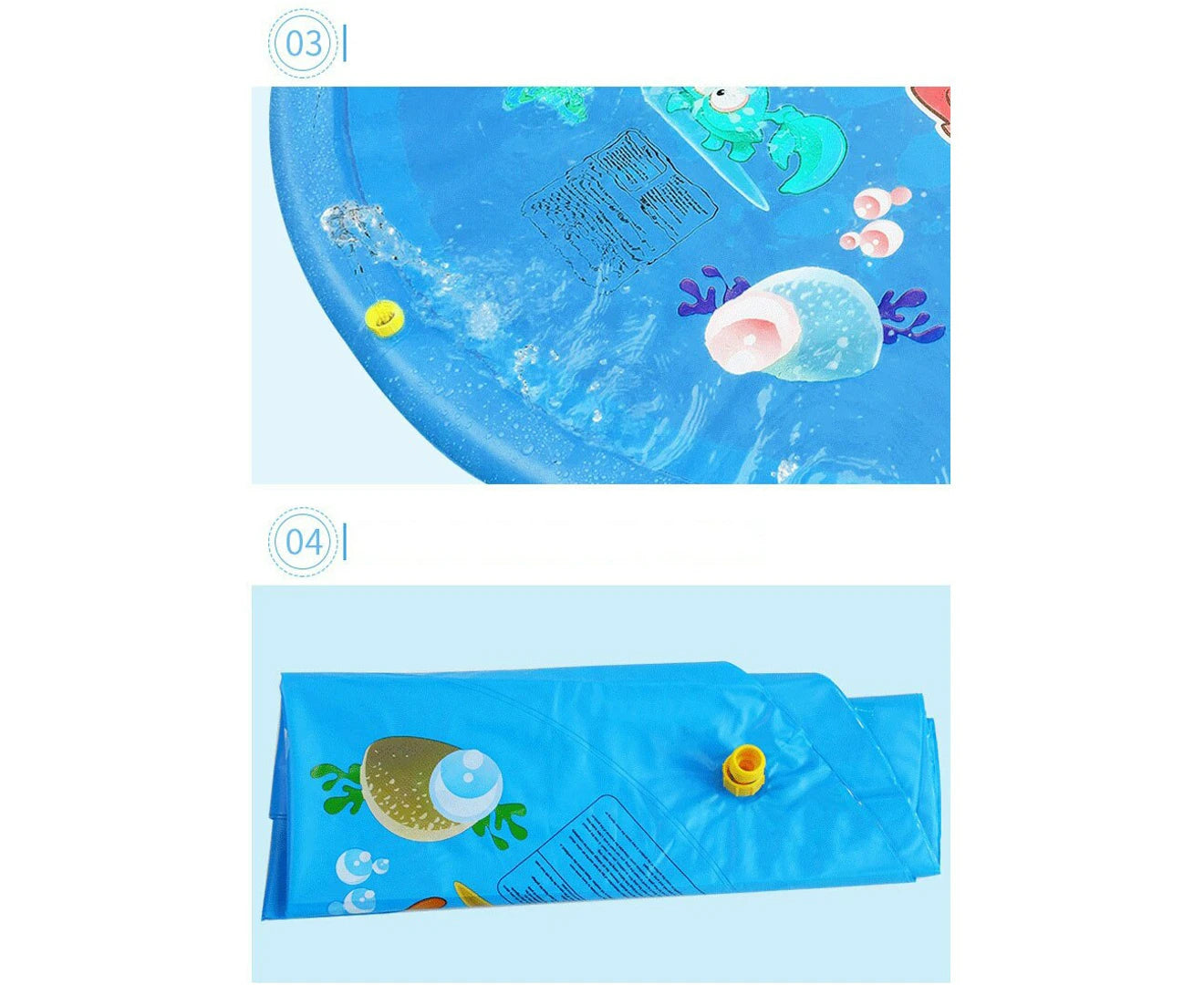 Inflatable Pet Water Spray Mat