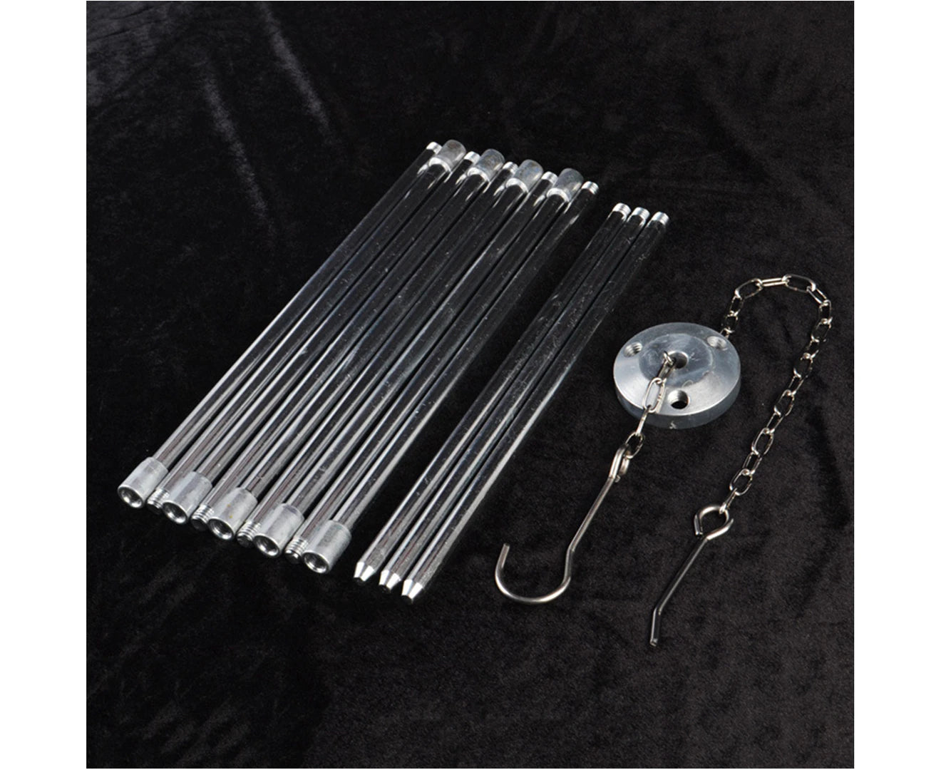 Outdoor Camping Cooking Portable Tripod Pot Hanging Hook Campfire Accessory