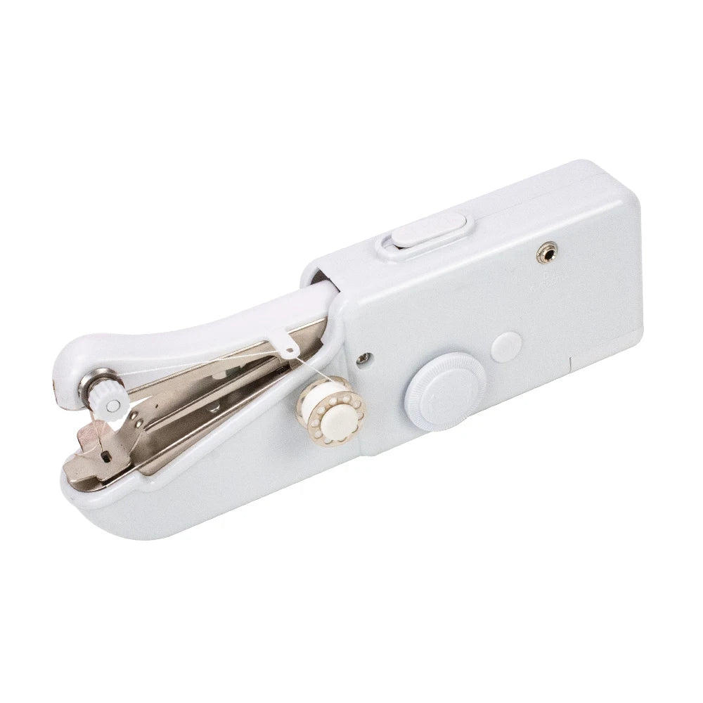 Portable Mini Sewing Machine Handheld Electric Sewing Machine with Bobbin for Needlework Handwork Home Travel Sewing Accessories