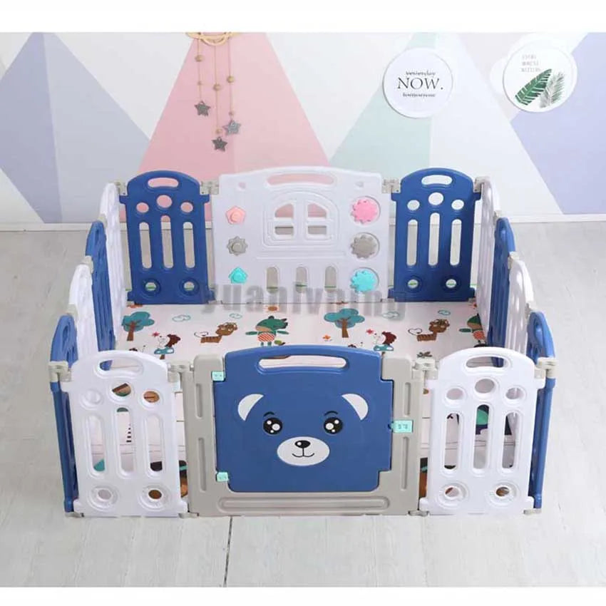 Baby Playpen Barrier 0-6 Years Old Baby Playground Children Plastic Upgraded Playpens Park for Baby Folding Playground Kids Park