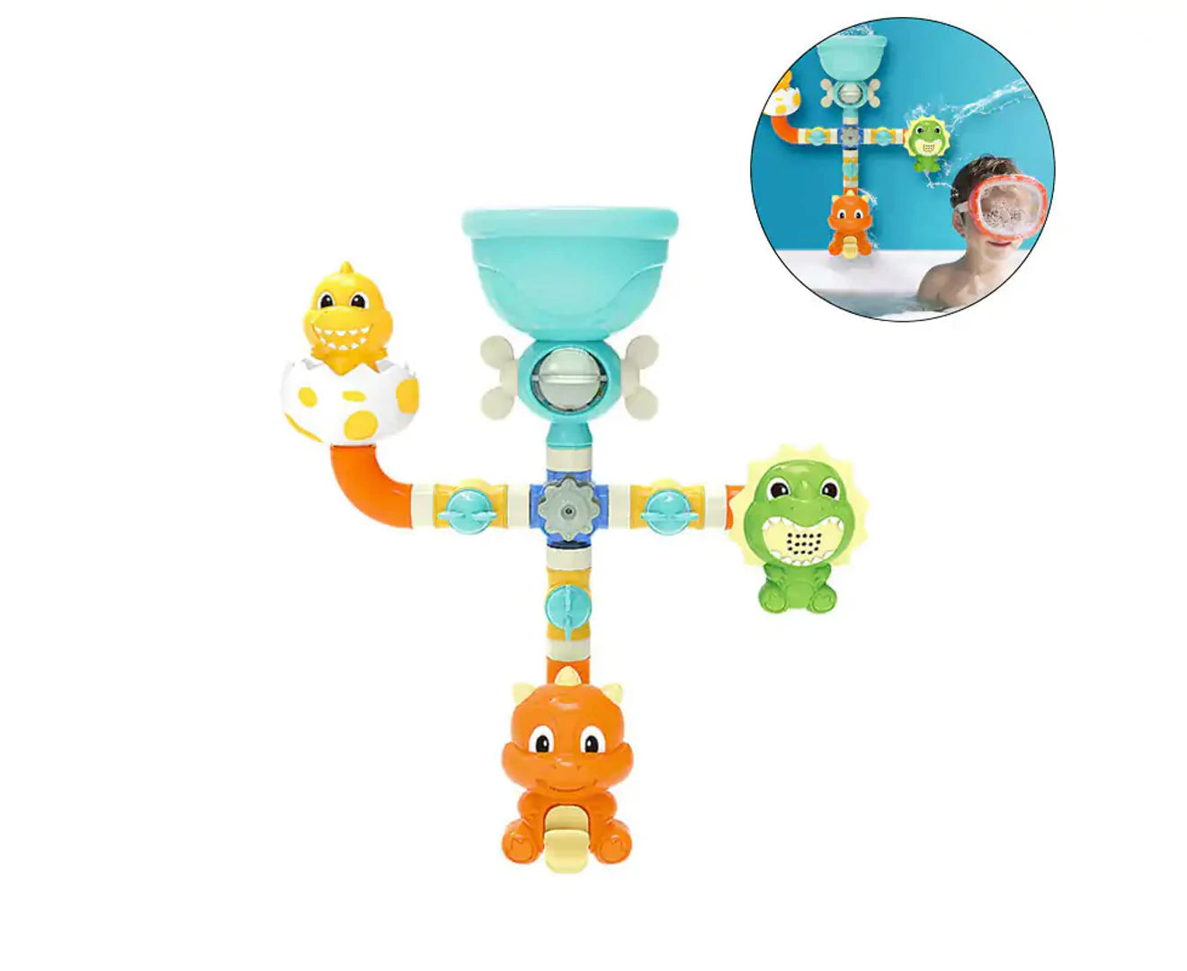 Dinosaur Sprinkler Bath Toys Bathtub Rotating Spray Water for Baby