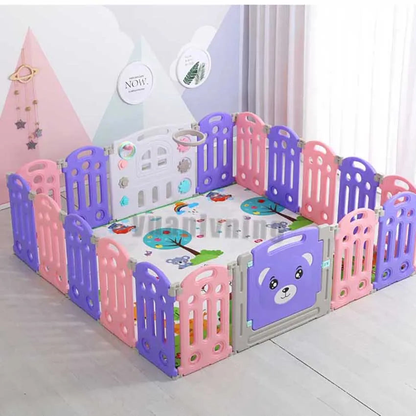 Baby Playpen Barrier 0-6 Years Old Baby Playground Children Plastic Upgraded Playpens Park for Baby Folding Playground Kids Park