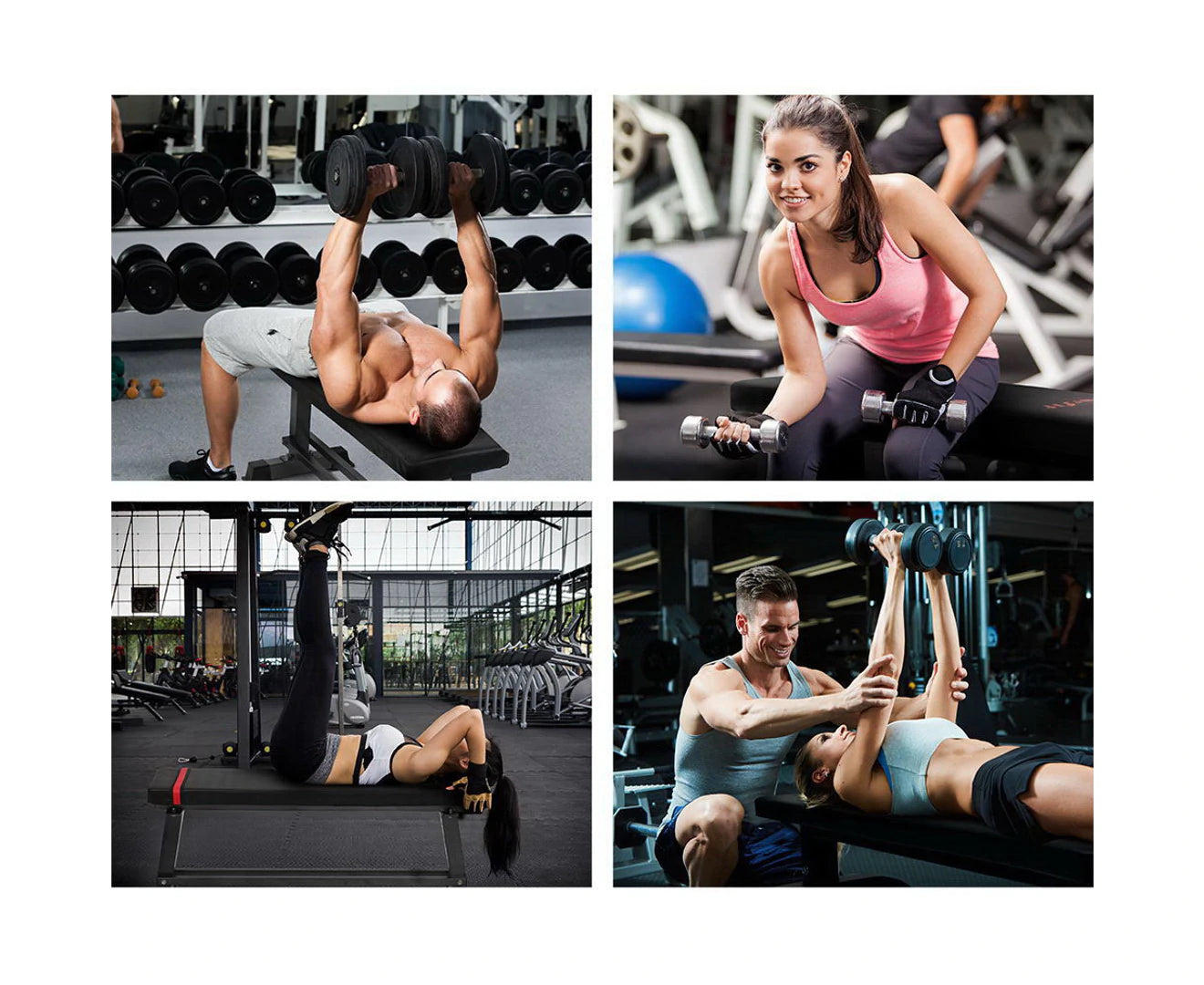 Weight Bench Flat Bench Press Home Gym Equipment 300Kg Capacity