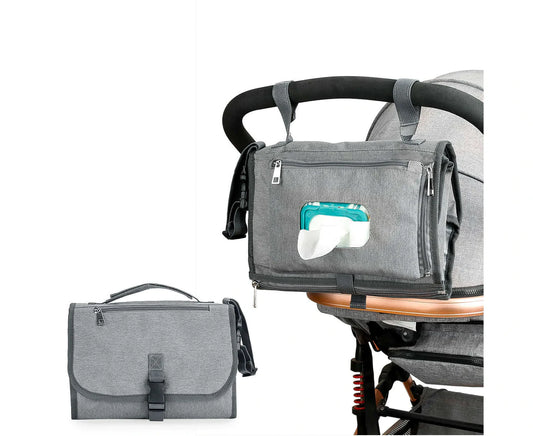 Portable Changing Pad for Baby Diaper Bag Nappy Bags or Changing Table Pad,Grey
