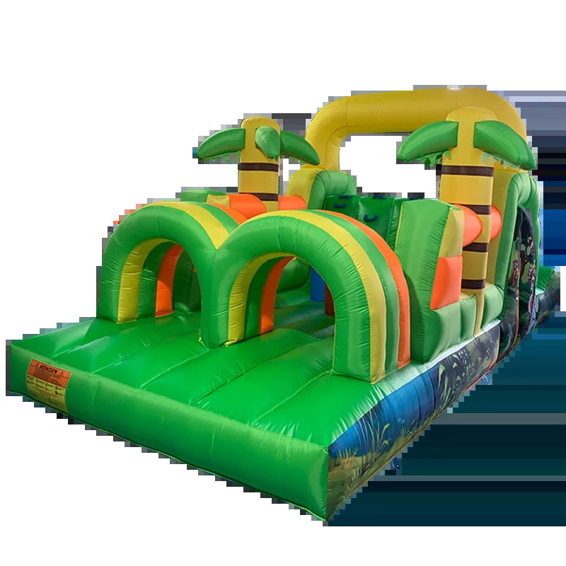YARD Inflatable Bounce House 6.5*2.8*2.4M Bounce Castle Obstacle for Kids Inflatable Games Toys Slide Bouncer Jumping Trampoline