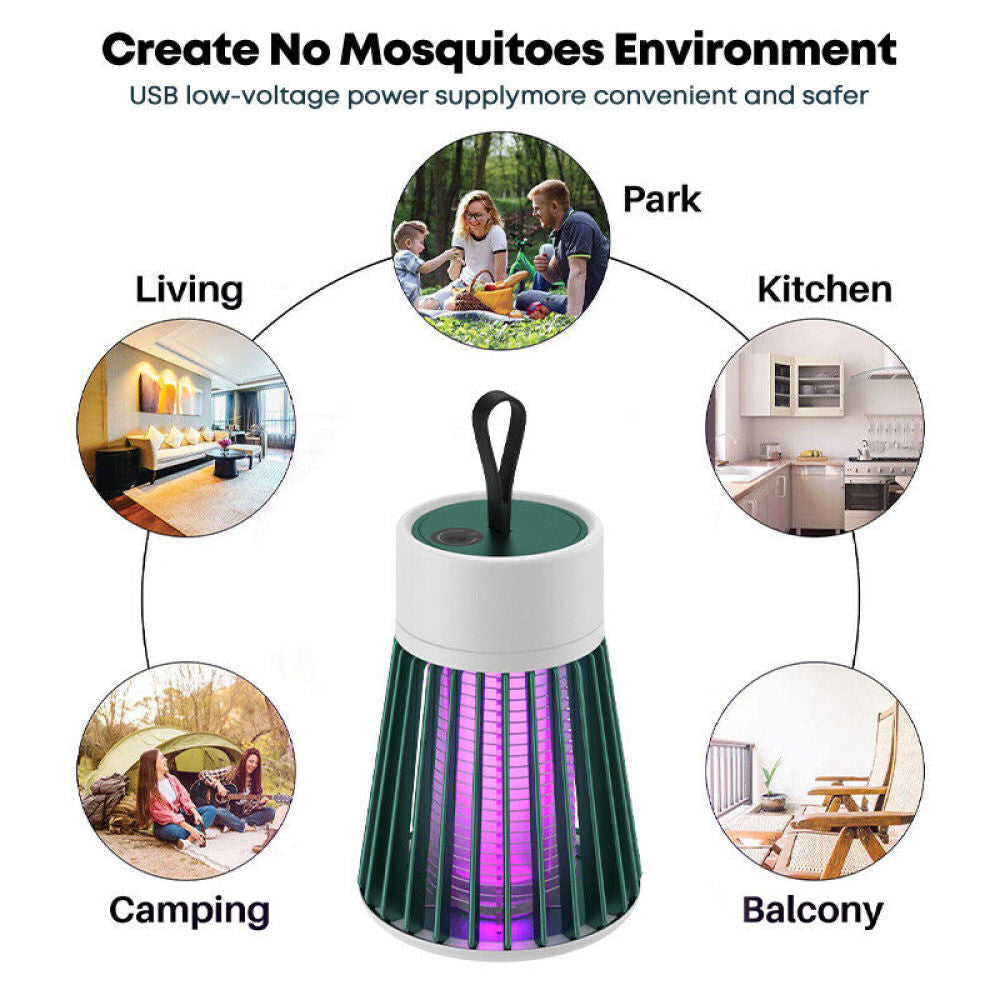 Electric Mosquito Killer Lamp Insect Catcher Fly Bug Zapper Trap LED UV Mozzie