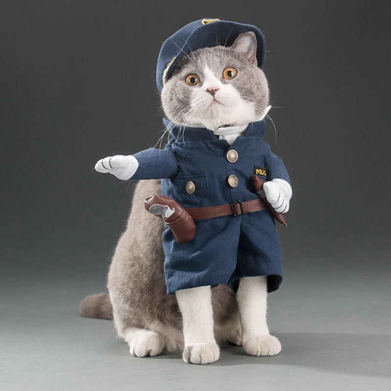 Cat Cosplay Suit for Cats Clothes Firecrackers Corsair Cowboy Cute Costumes Pirate Things Fancy Kitty Funny Dog Hat Accessories
