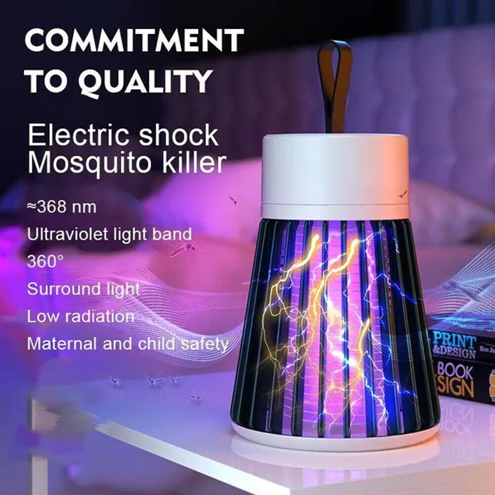 Electric Mosquito Killer Lamp Insect Catcher Fly Bug Zapper Trap LED UV Mozzie