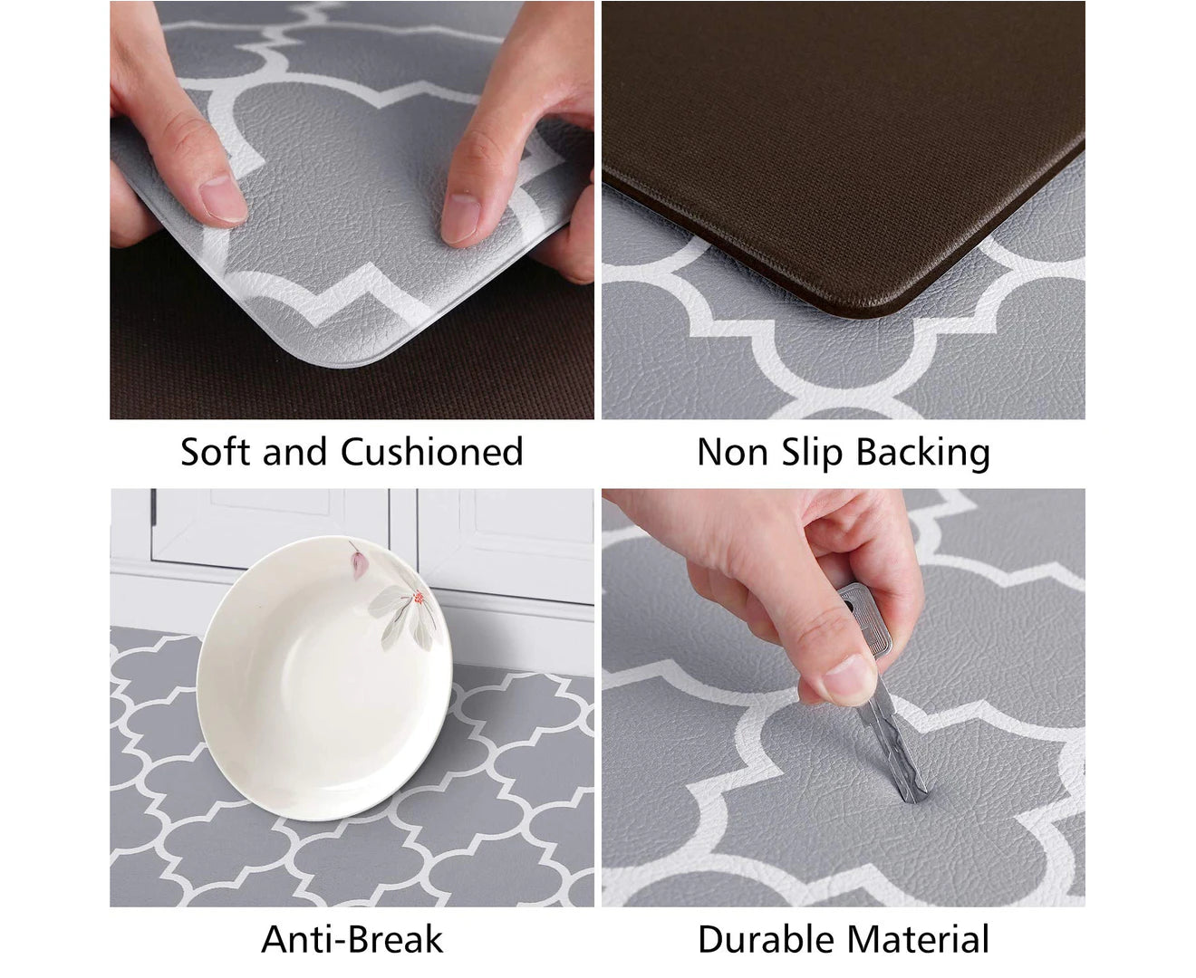 45X120CM Kitchen Door Floor Mat Non-Slip Waterproof Home Rug Carpet Anti-Oil Easy Clean