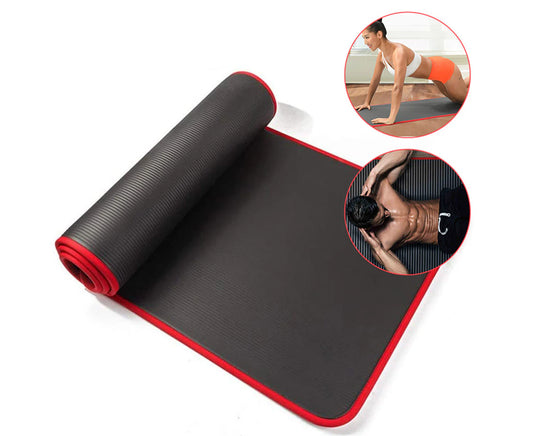 TPE Yoga Mat Natural Rubber Exercise Mat with Yoga Towel and Tote Bag
