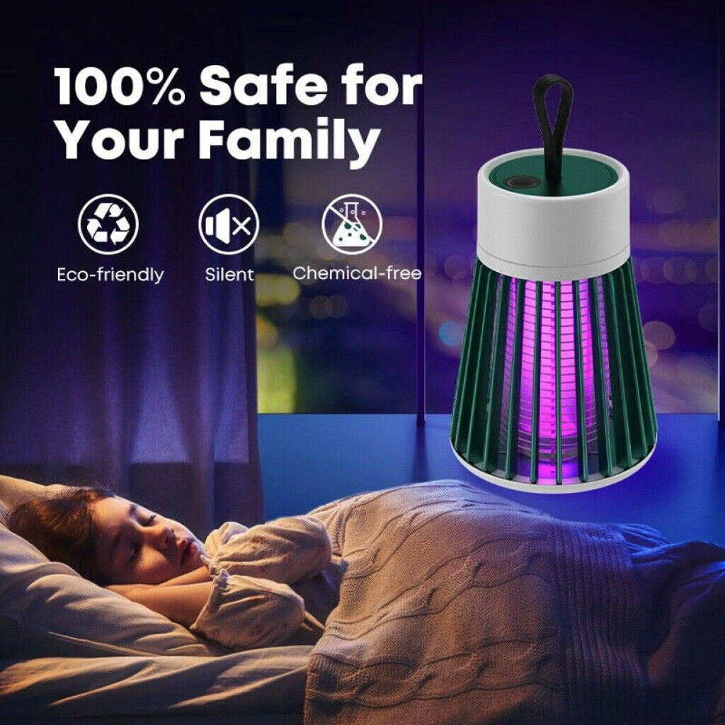Electric Mosquito Killer Lamp Insect Catcher Fly Bug Zapper Trap LED UV Mozzie