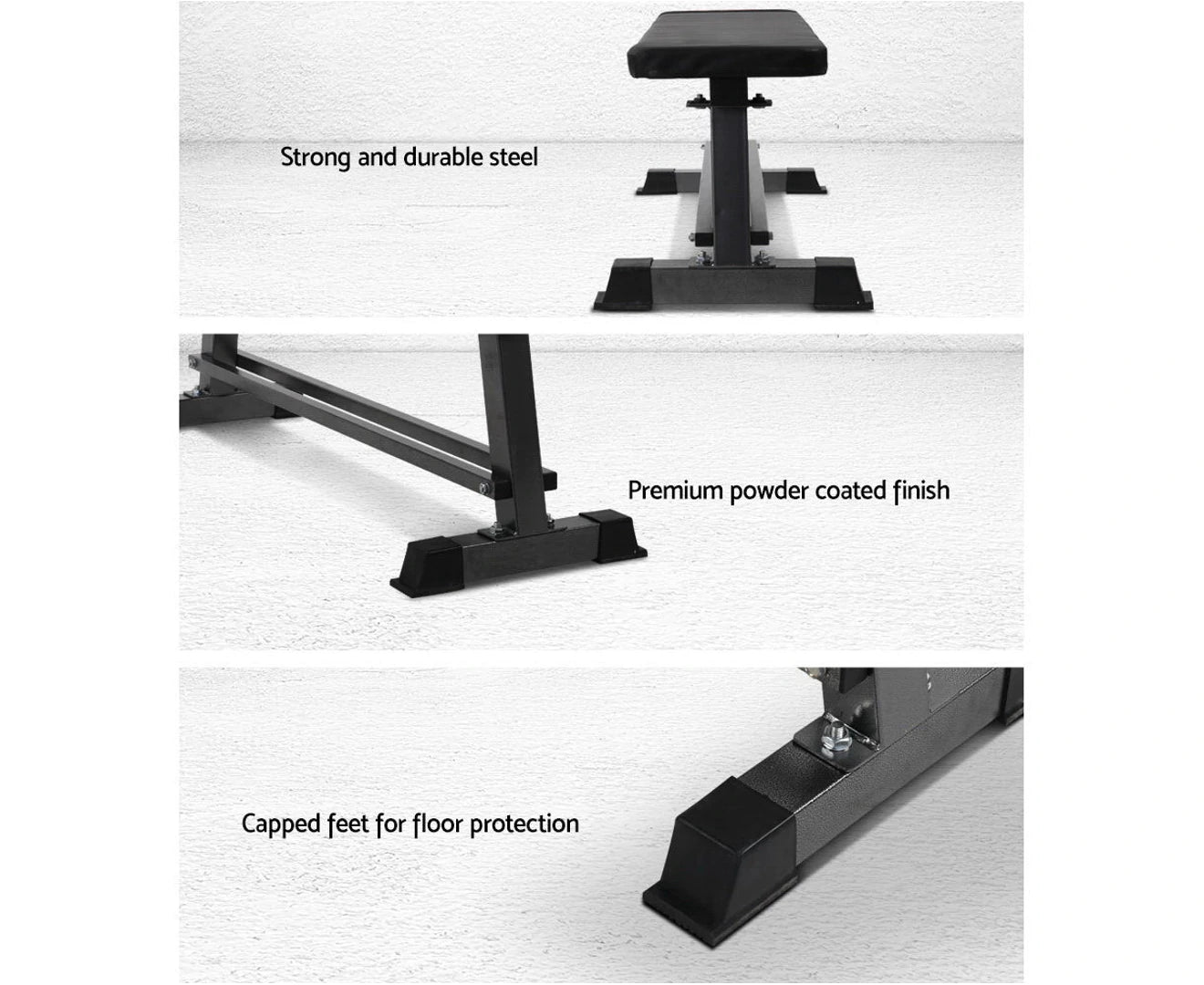 Weight Bench Flat Bench Press Home Gym Equipment 300Kg Capacity