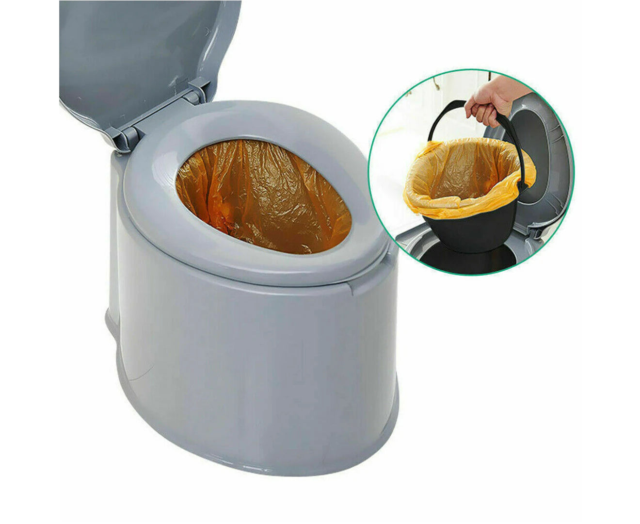6L Outdoor Portable Toilet Camping Potty Caravan Travel Camp Boating Tent Hiking