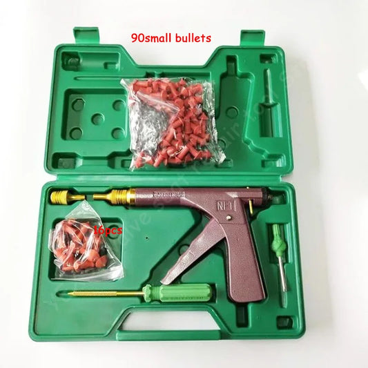 Car Motorcycle Bike Emergency Heavy Duty Tubeless Tire Puncture Professional Repair Kit Tire Repair Tool with 106Pc Rubber Bulle