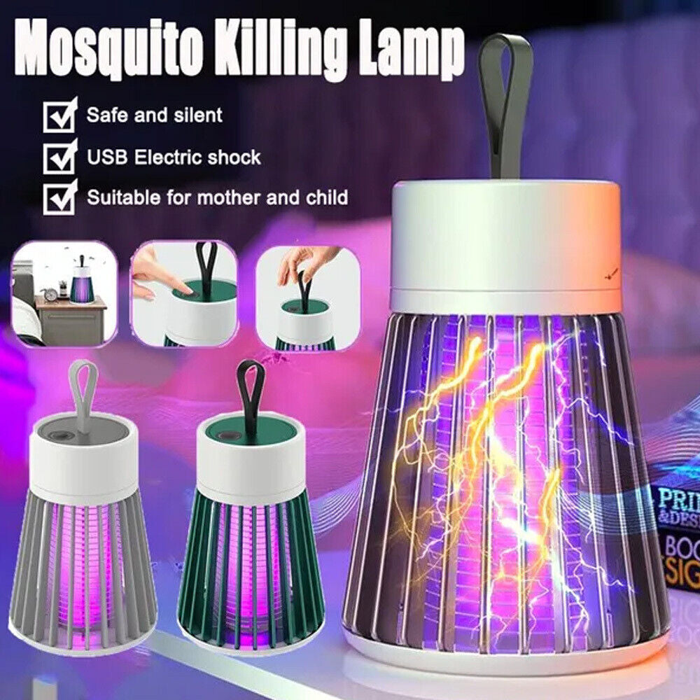 Electric Mosquito Killer Lamp Insect Catcher Fly Bug Zapper Trap LED UV Mozzie