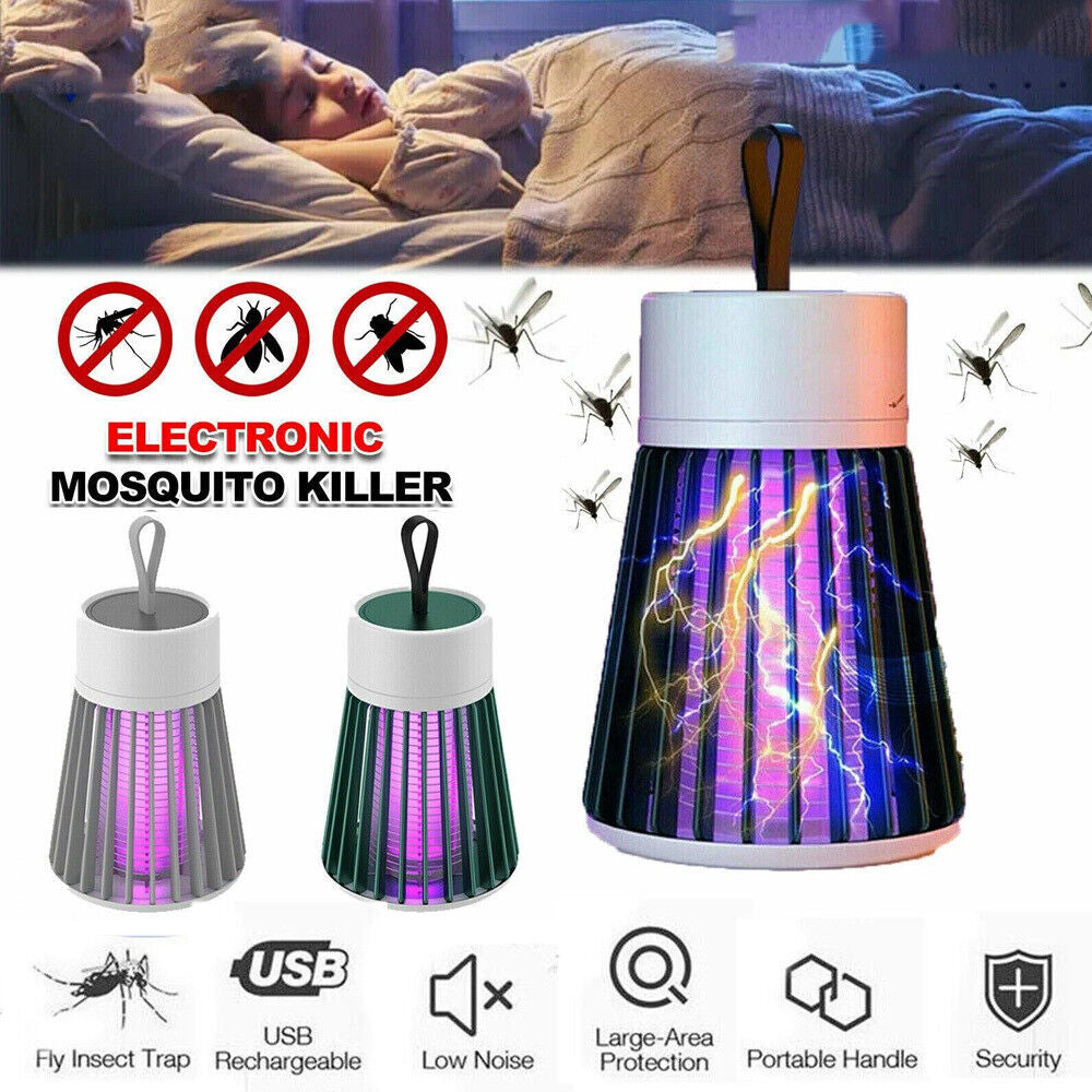 Electric Mosquito Killer Lamp Insect Catcher Fly Bug Zapper Trap LED UV Mozzie