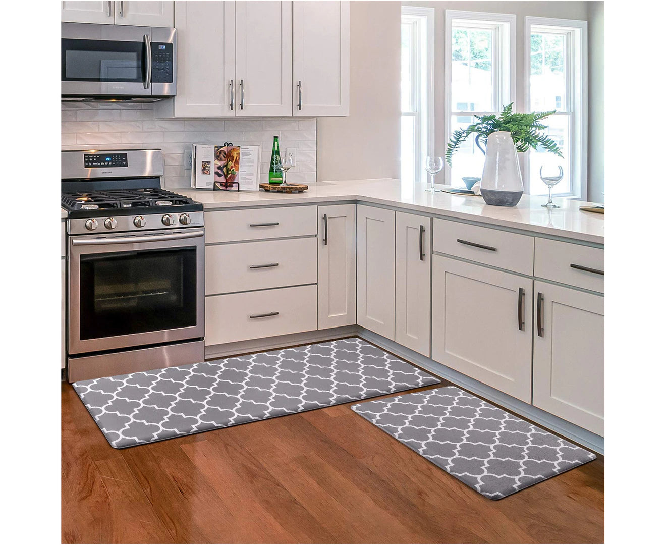 45X120CM Kitchen Door Floor Mat Non-Slip Waterproof Home Rug Carpet Anti-Oil Easy Clean